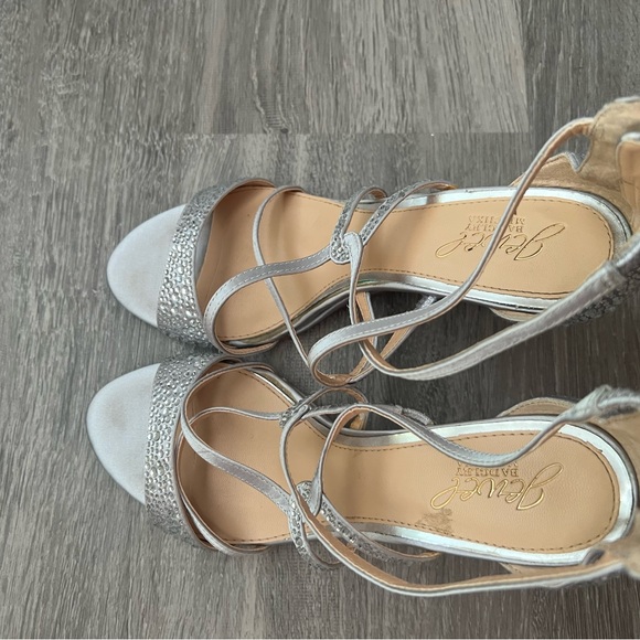 Jewel by Badgley Mischka embellished Ally wedge heels - Picture 6 of 10